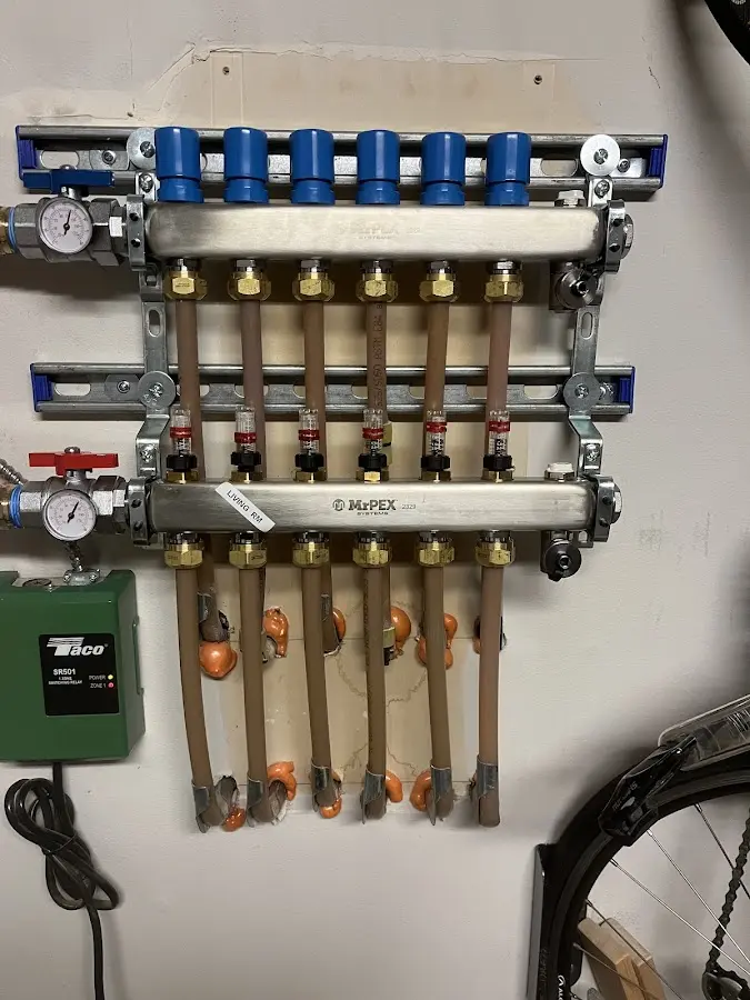 Plumber performing Leak Detection at a residential property in Mills River